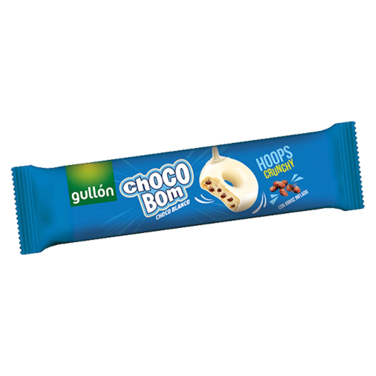 Gullón Chocobom Hoops White Chocolate 128g