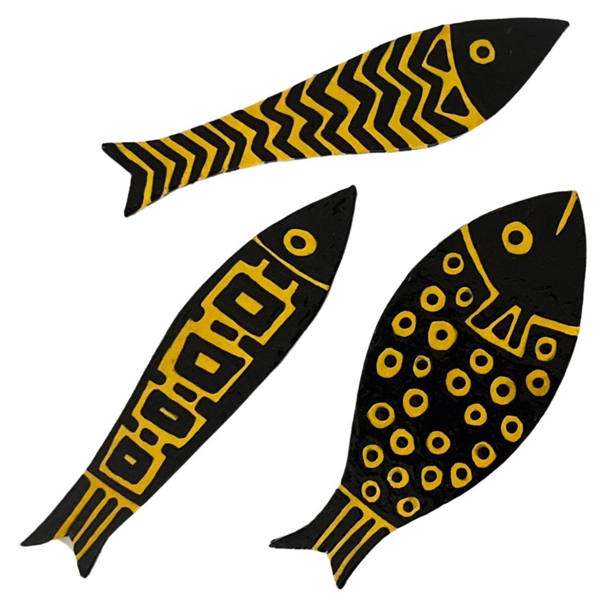 Handmade Fish Fridge Magnets Set of 3