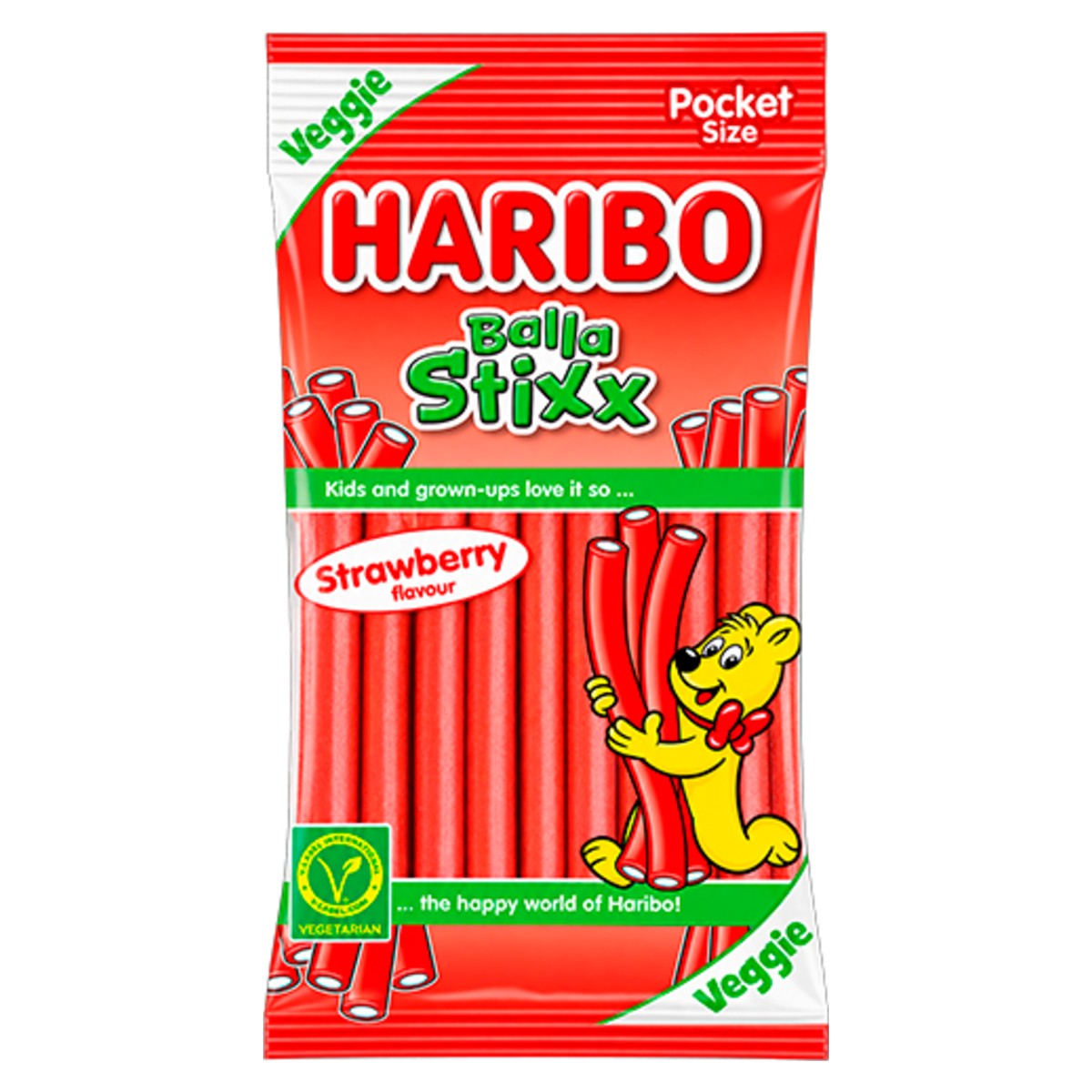 Haribo Balla Stixx Strawberry 80g