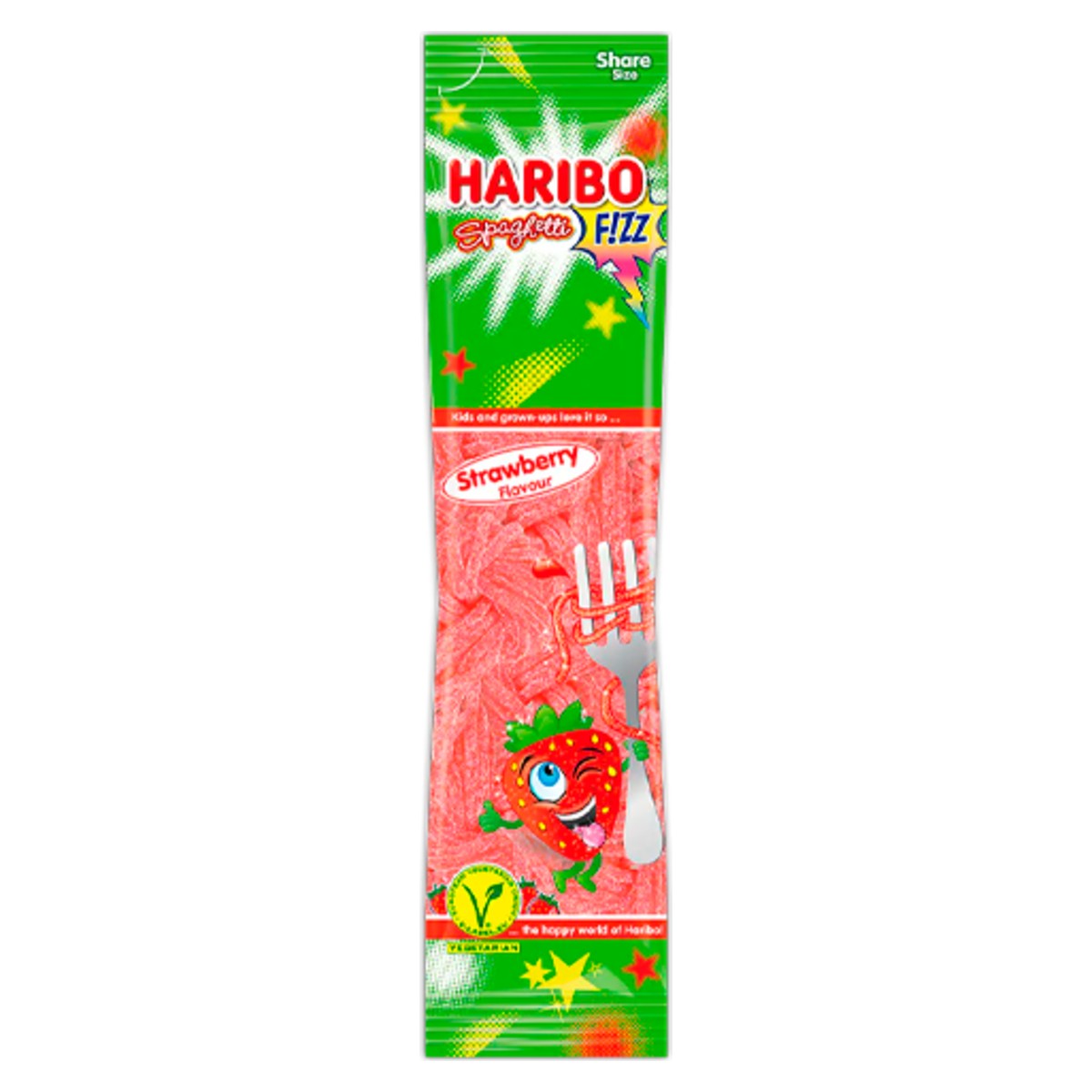 Haribo Sour Strawberry Spaghetti 200g