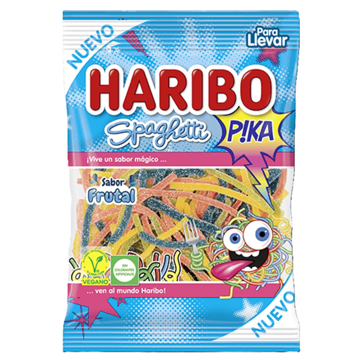 Haribo Spaghetti Pika Fizzy Fruit Strips 75g