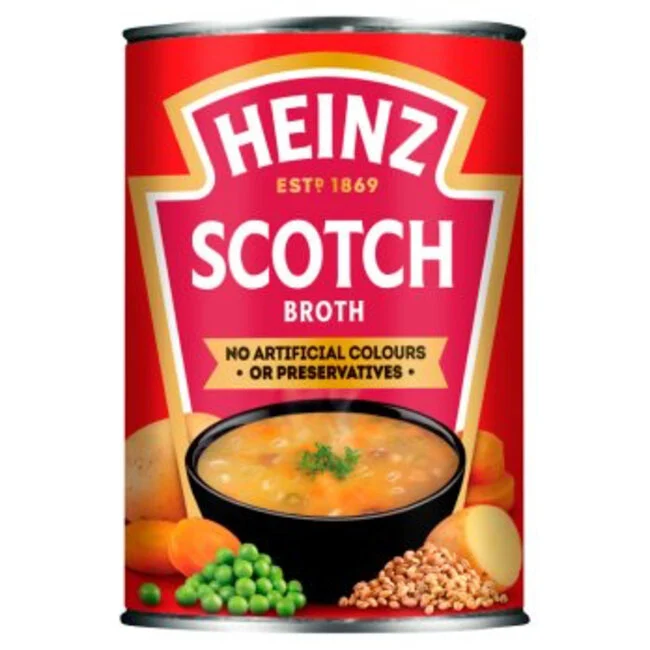 heinz scotch broth 400g british canned soup hearty broth vegetable soup barley soup pantry comfort food