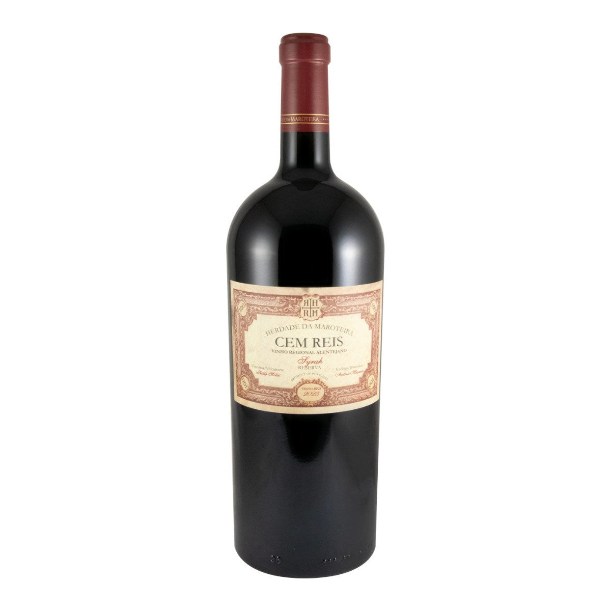 Herdade da Maroteira Cem Reis Syrah Reserva Red Wine Alentejo 2023 1.5L 15.5% ABV