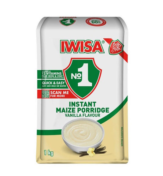 Iwisa Instant Breakfast Porridge Vanilla Flavour 1kg
