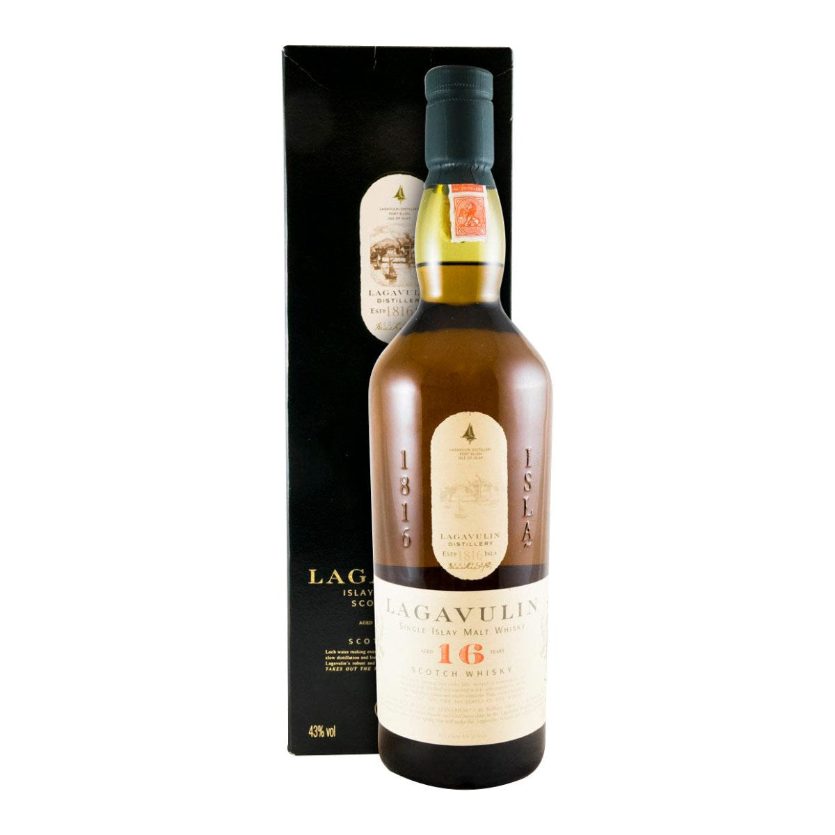 Lagavulin 16 Year Old Single Malt Scotch Whisky 700ml 43% ABV
