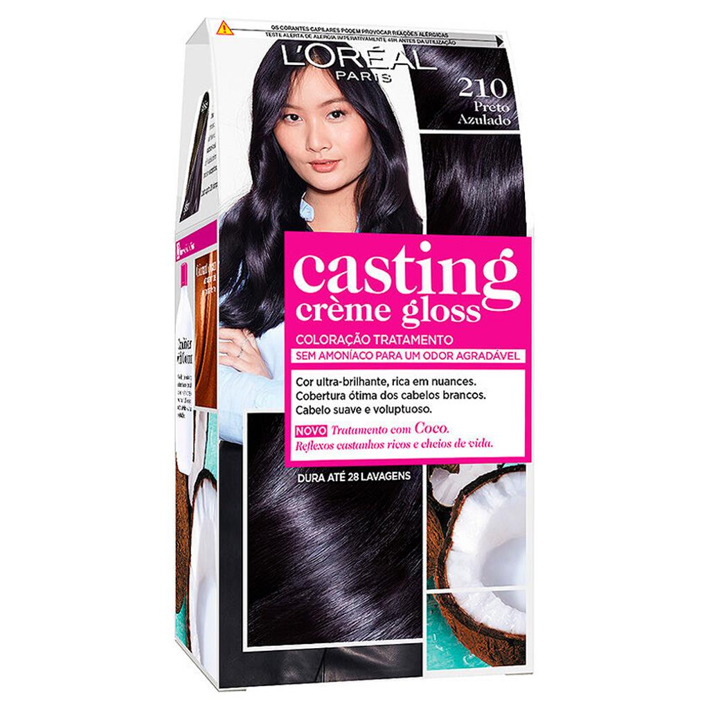 L'Oréal Paris Casting Creme Gloss Tone on Tone Hair Colour 210 Blue Black