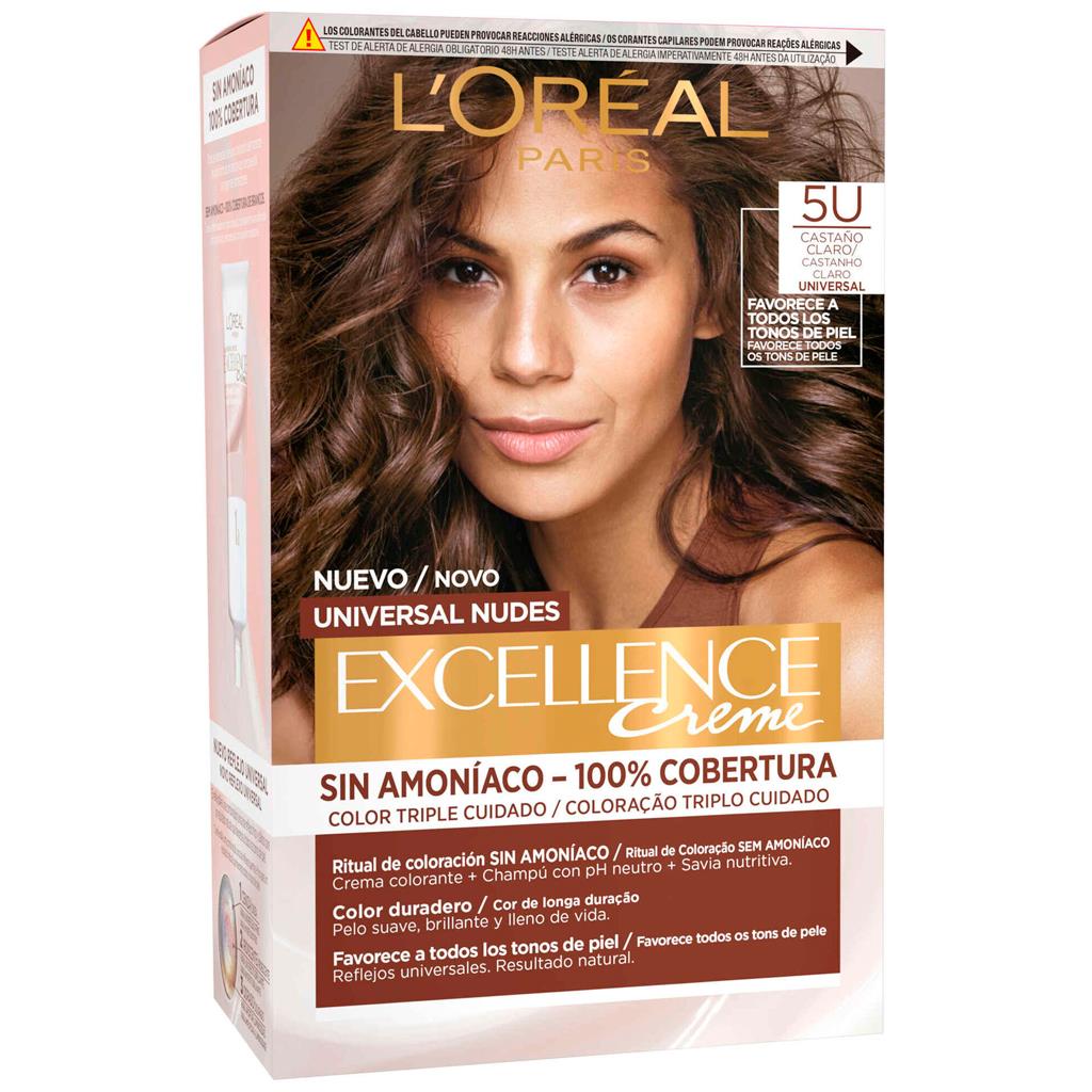 L'Oréal Paris Excellence Universal Nudes Permanent Hair Colour 5U Light Brown
