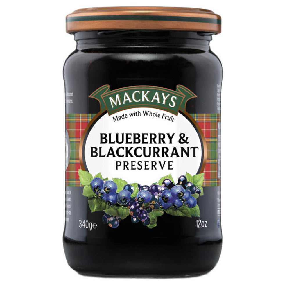 mackays blueberry and blackcurrant preserve 340 g mixed berry jam scottish spread breakfast