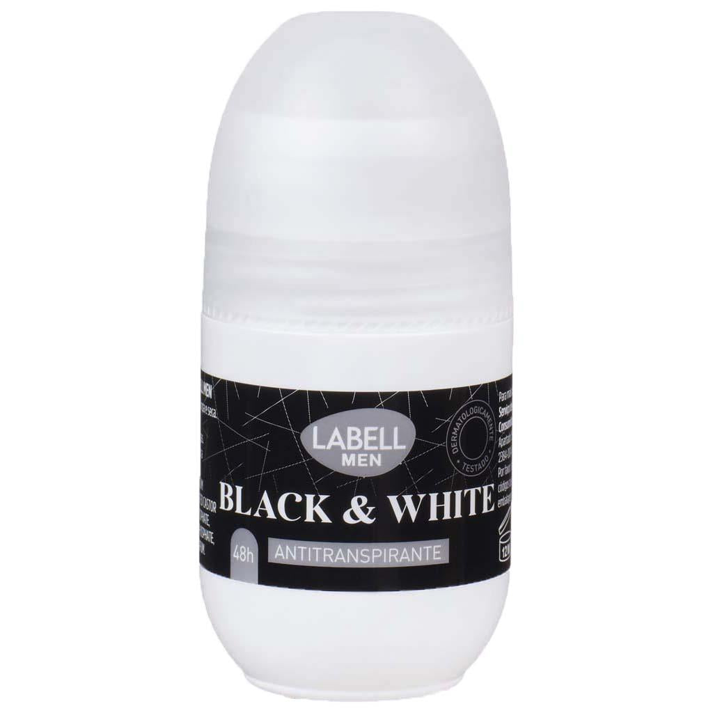 Men's Black and White 48h Roll On Deodorant 50ml