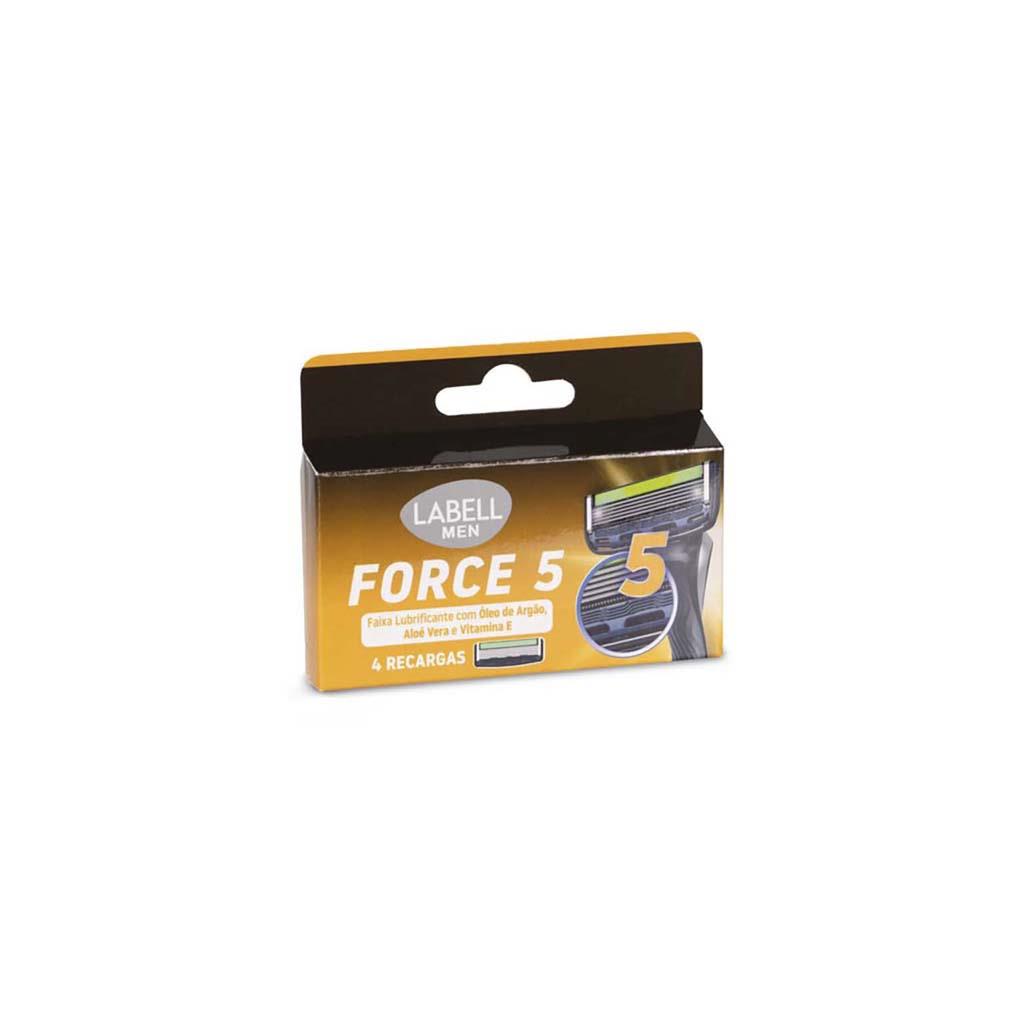 Men's Force 5 Blade Razor Refills Pack of 4