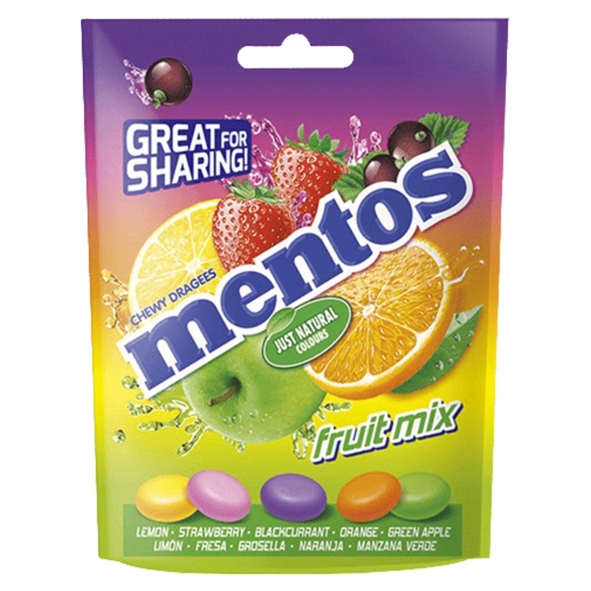 Mentos Fruit Mix Chewy Sweets 160g