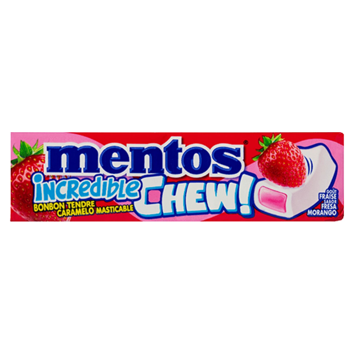 Mentos Strawberry Chewing Gum 45g