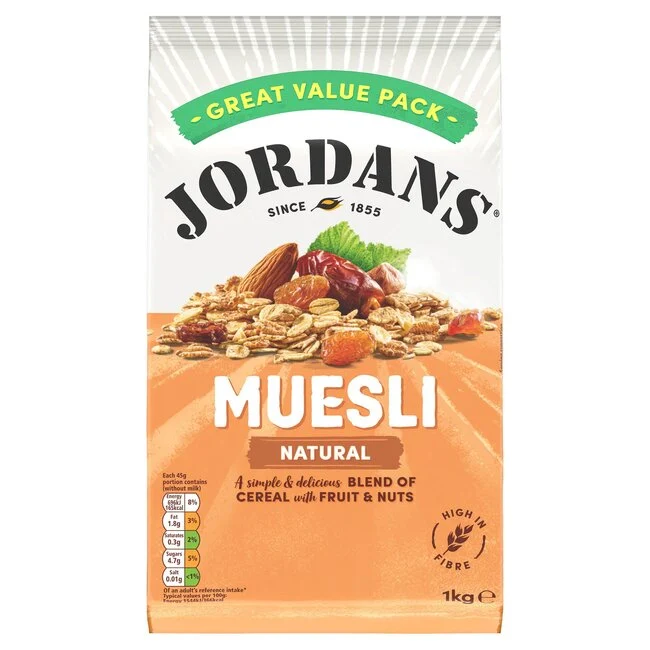 Jordans – Jordans Natural Muesli 1kg – 1 KG – Muesli and Granola