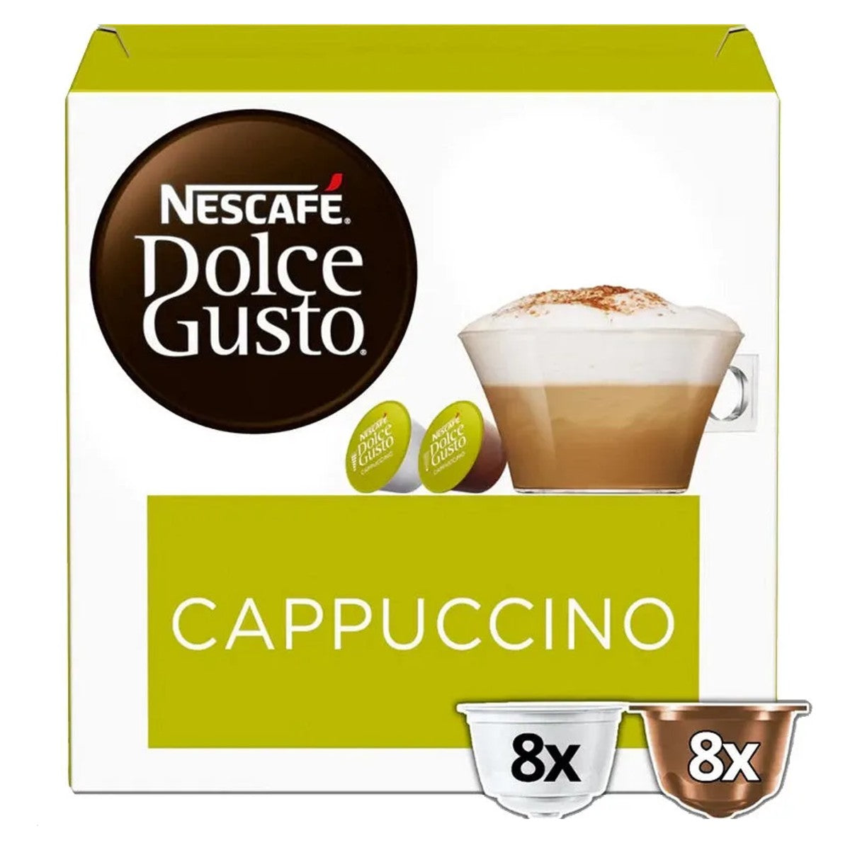 Nescafé Dolce Gusto Cappuccino Coffee Capsules 16 Pack