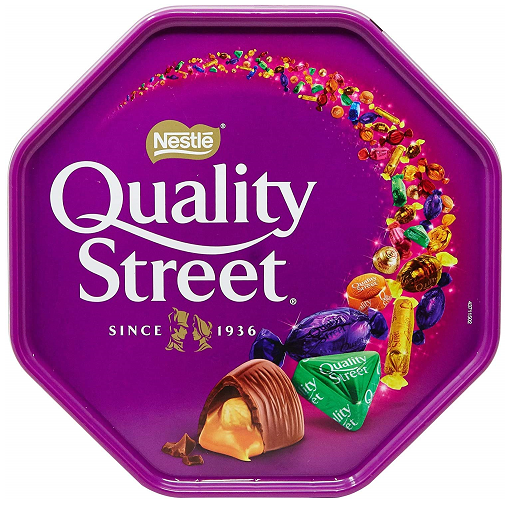 nestle quality street 500g chocolate toffee selection tub british festive sharing box