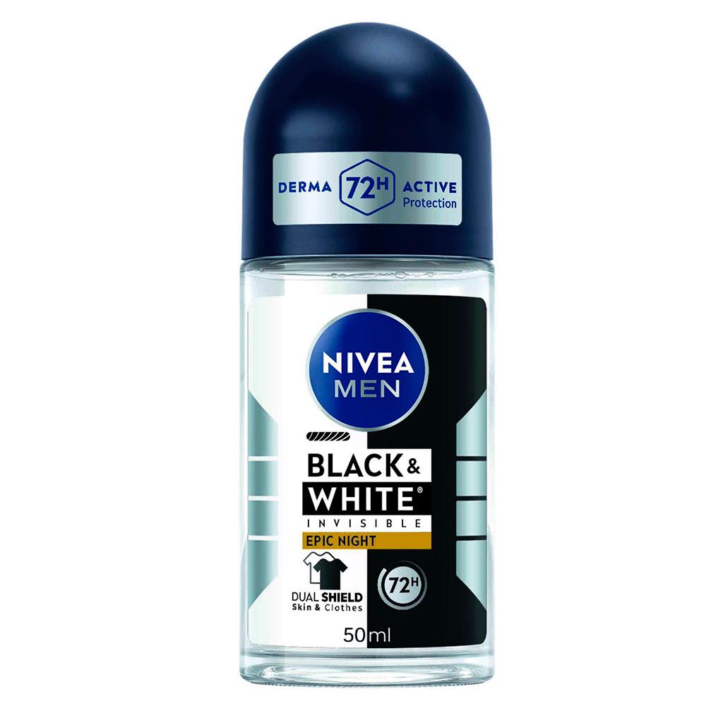 Nivea Men Black and White Epic Night Roll On Deodorant 50ml