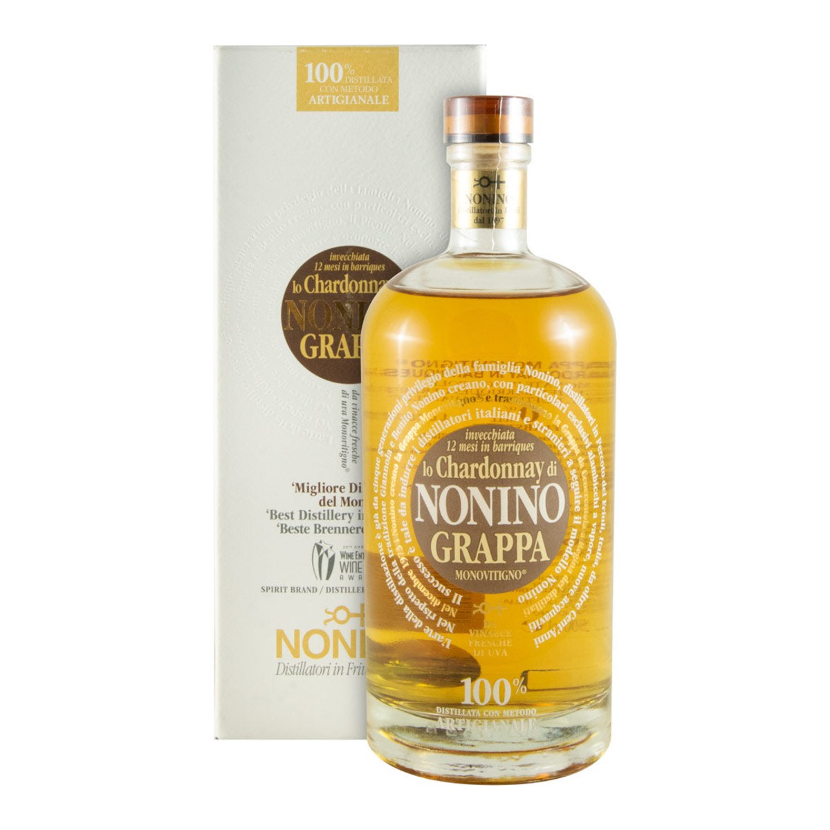 Nonino Chardonnay Grappa 500ml 41% ABV