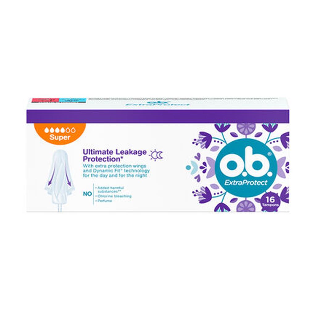 o.b. ExtraProtect Super Digital Tampons Pack of 16