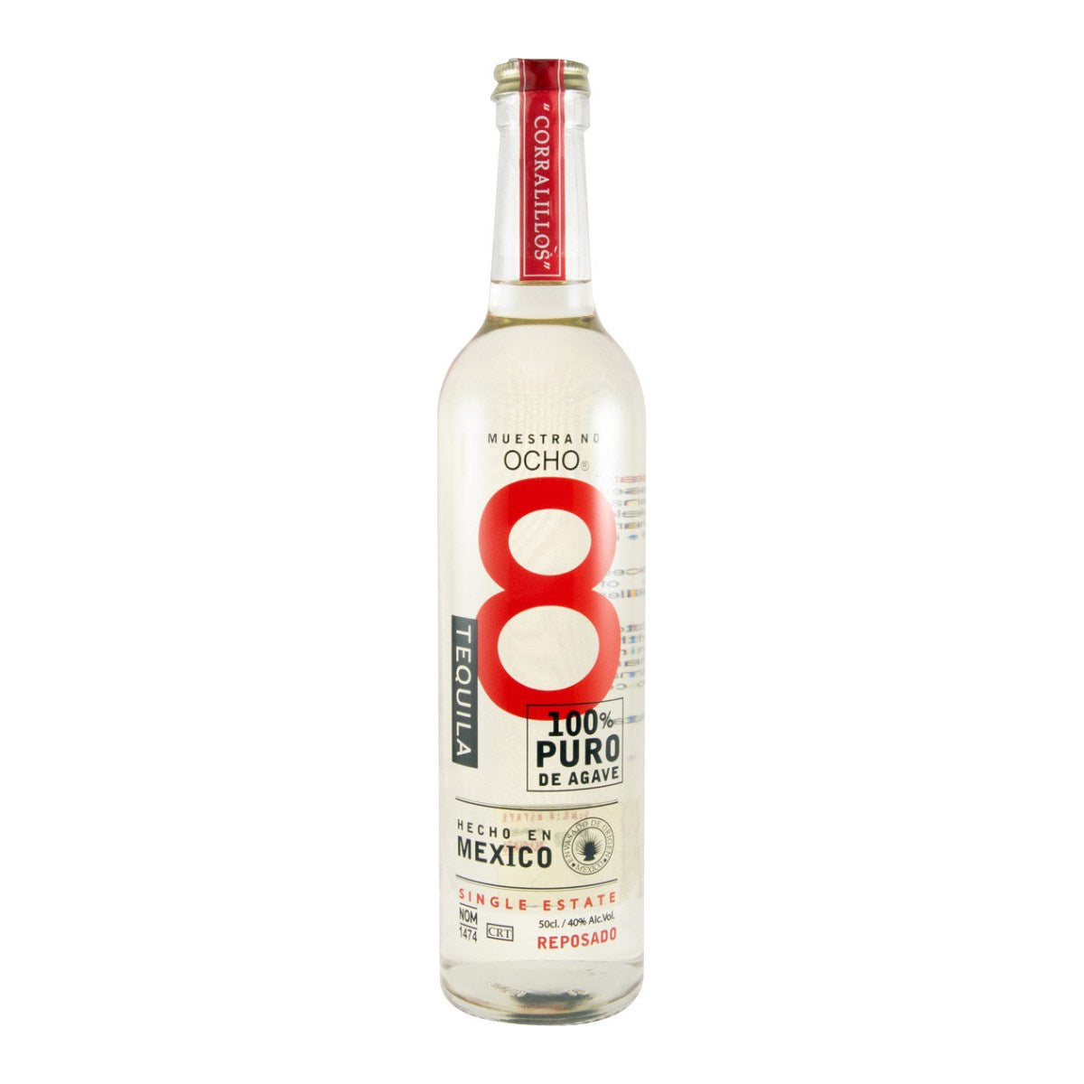 Ocho Tequila Reposado 500ml 40% ABV
