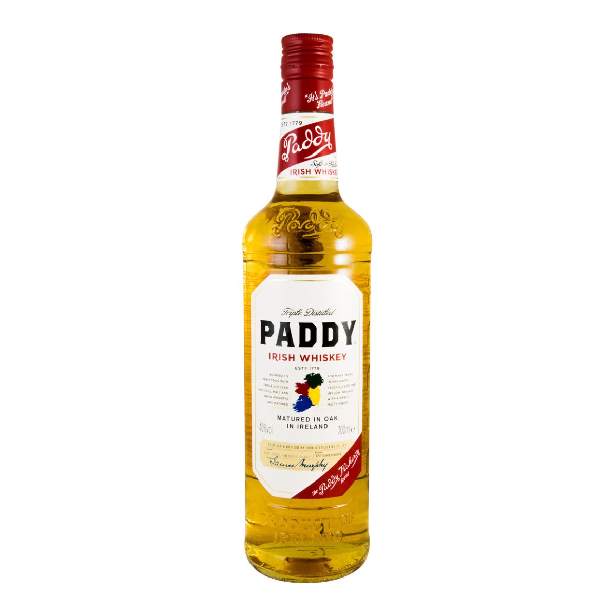 Paddy Irish Whiskey 700ml 40% ABV