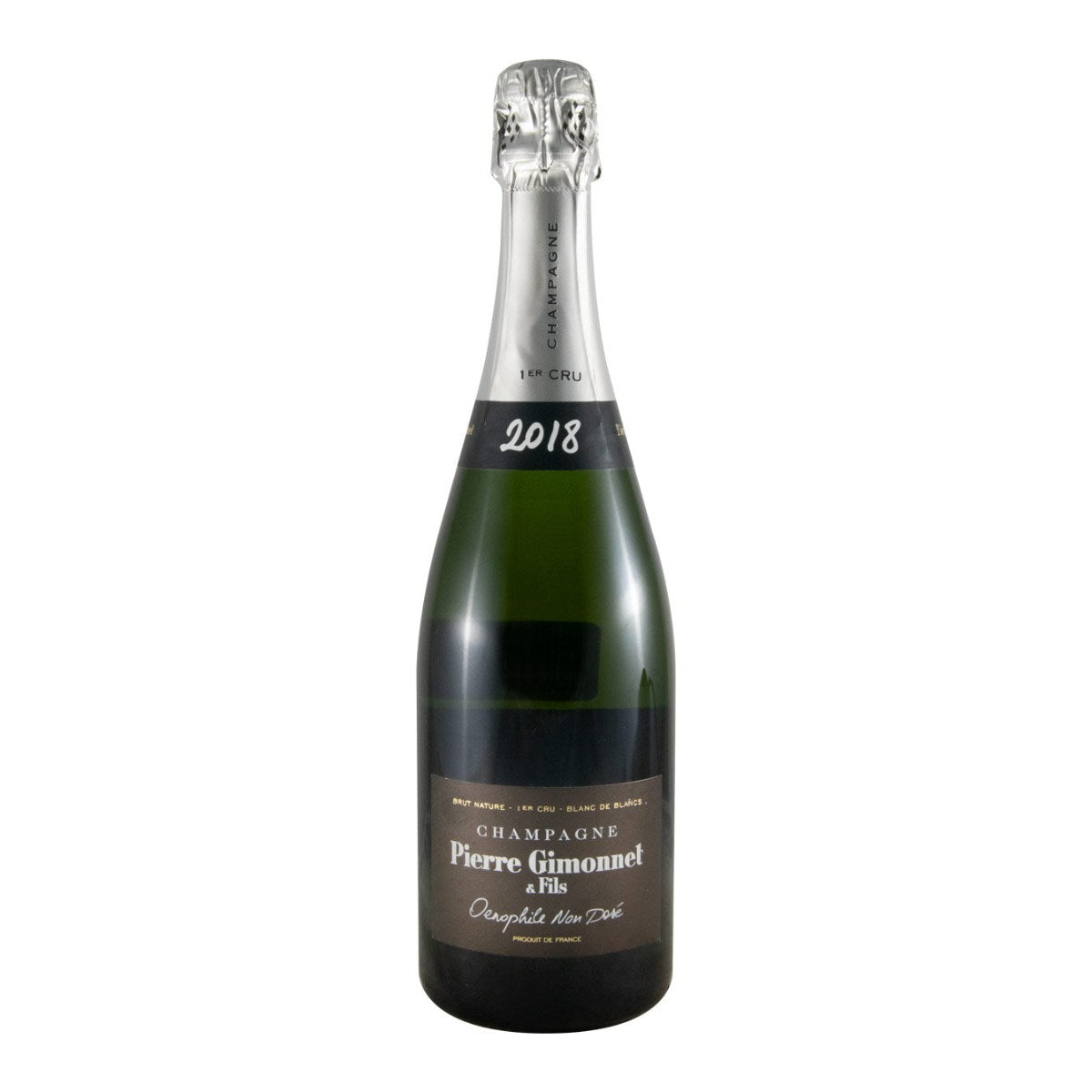 Pierre Gimonnet & Fils Oenophile Non Dosé Blanc de Blancs Premier Cru Brut Nature Champagne 2018 750ml 12.5% ABV