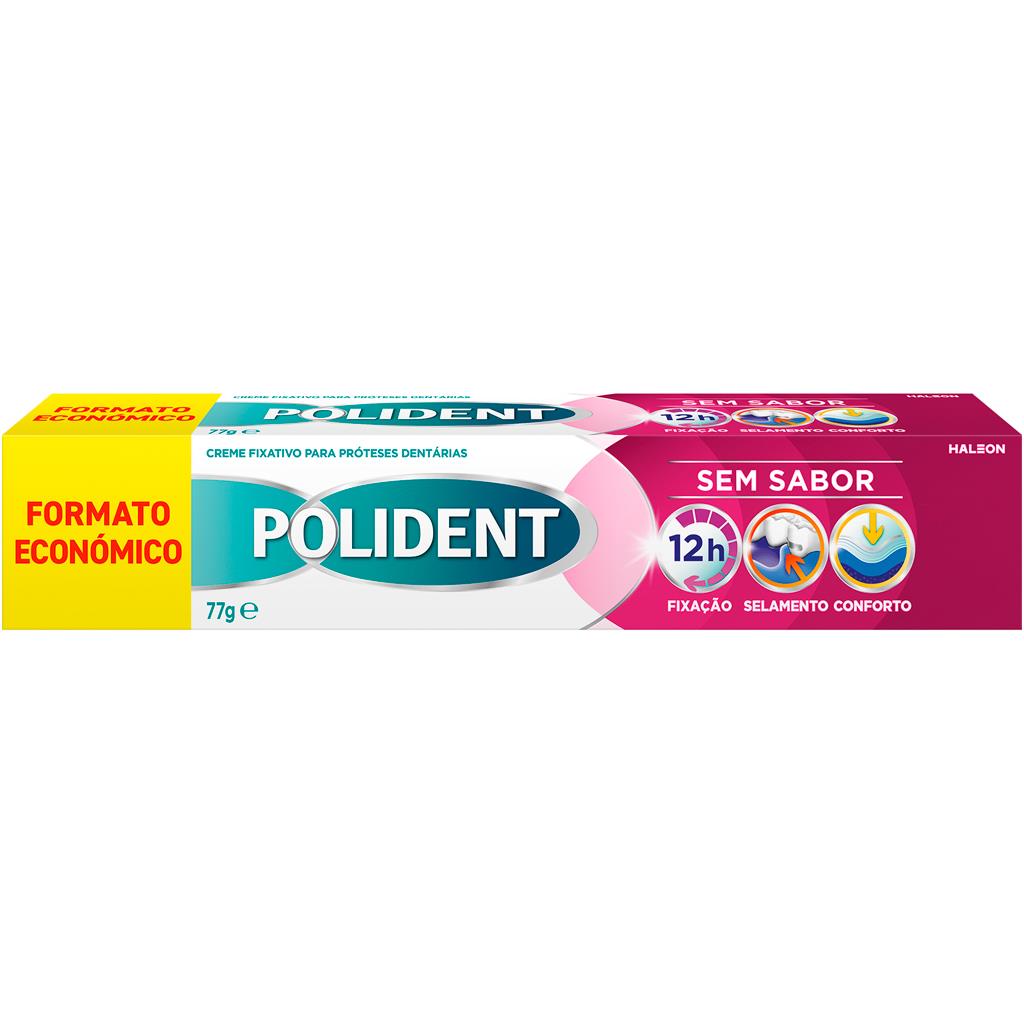 Polident Flavour Free Denture Fixative Cream 77g