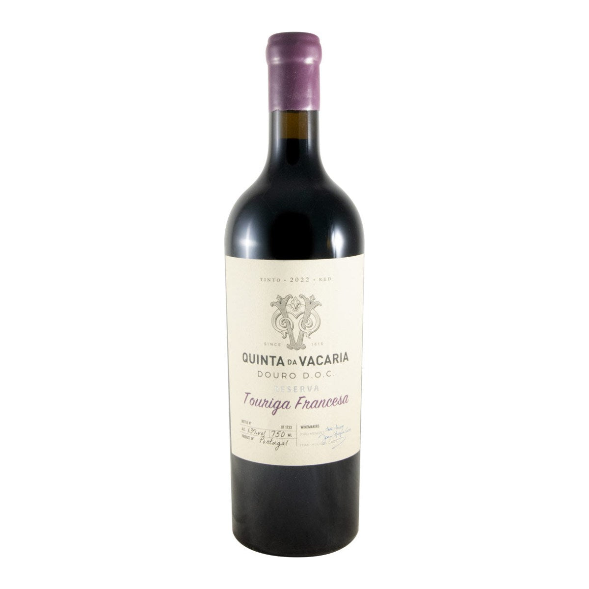 Quinta da Vacaria Touriga Francesa Red Wine Douro 2022 750ml 13% ABV