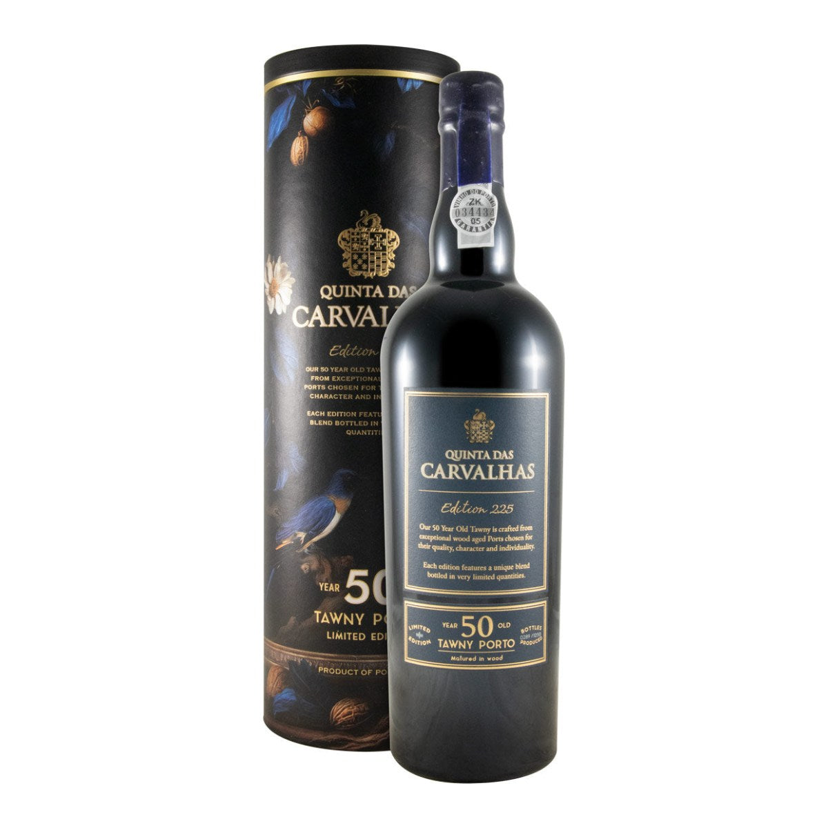 Quinta das Carvalhas 50 Year Old Tawny Edition 225 Porto Wine 750ml 20% ABV