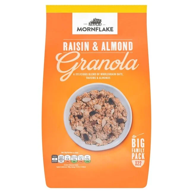 Mornflake – Raisin & Almond Granola Big Family Pack 1kg Mornflake – 1 KG – Muesli and Granola