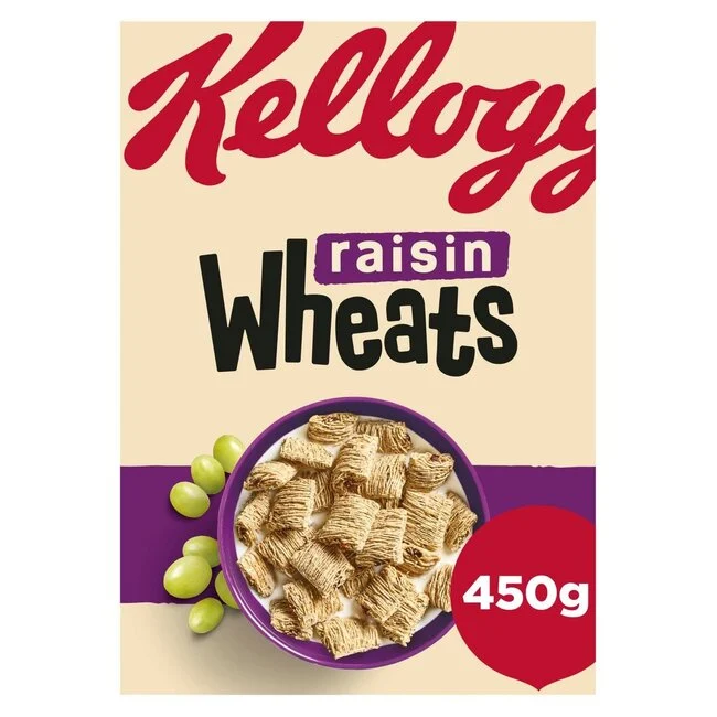 Kelloggs Raisin Wheats 450g – children youth cereals – breakfast cereals