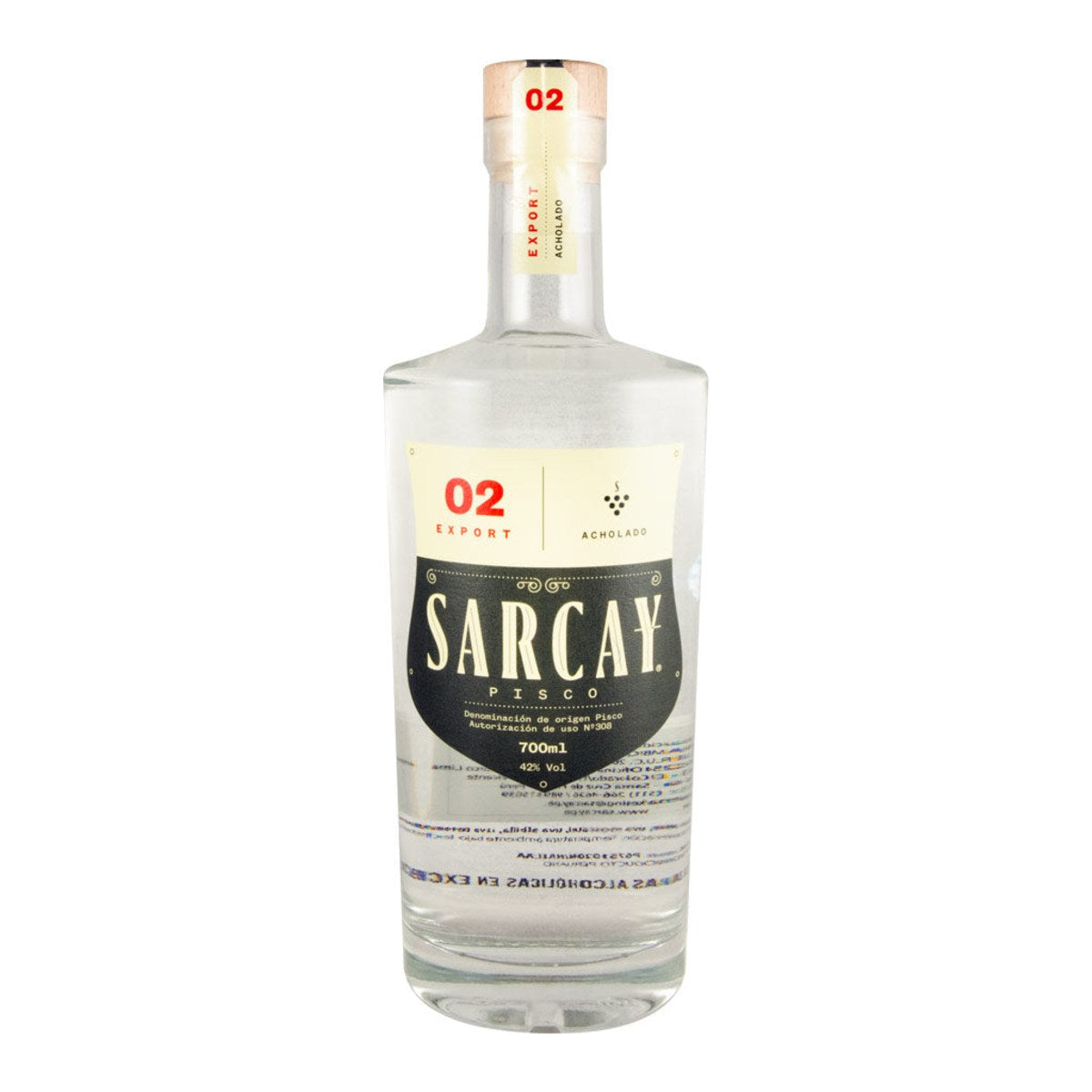 Sarcay Acholado Pisco 700ml 42% ABV