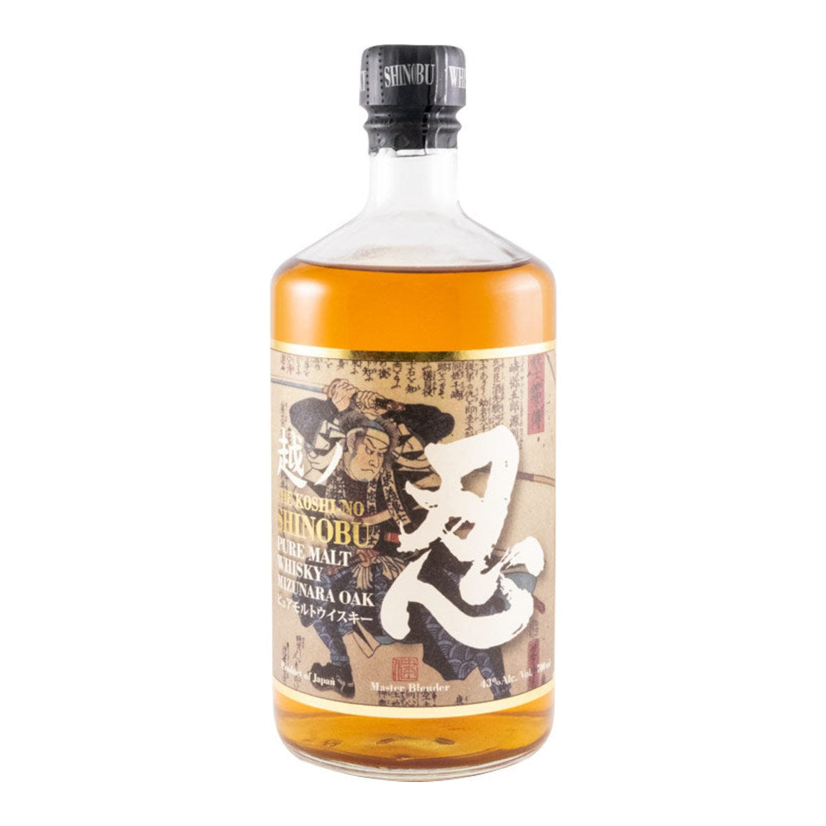 Shinobu The Koshi-No Mizunara Oak Pure Malt Whisky 700ml 43% ABV