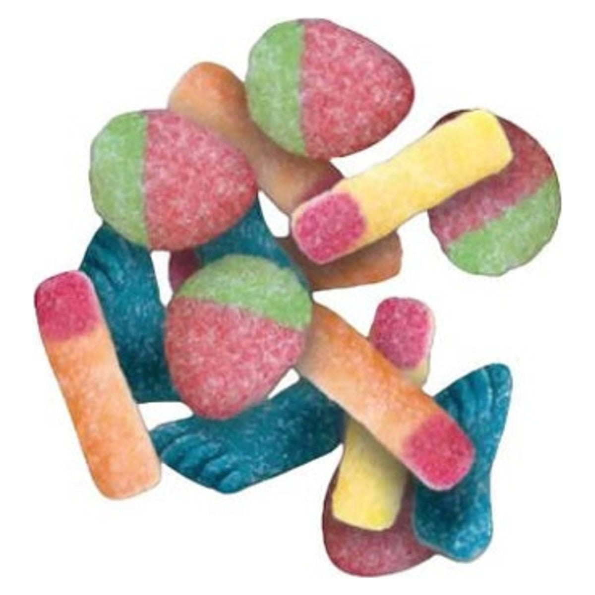 Sour Feet Fingers and Strawberries Gummy Mix by Weight