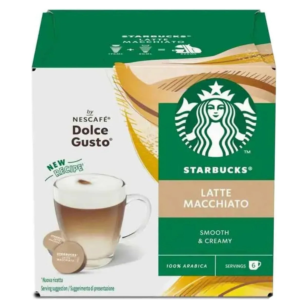 Starbucks Latte Macchiato by Nescafé Dolce Gusto 12 Capsules