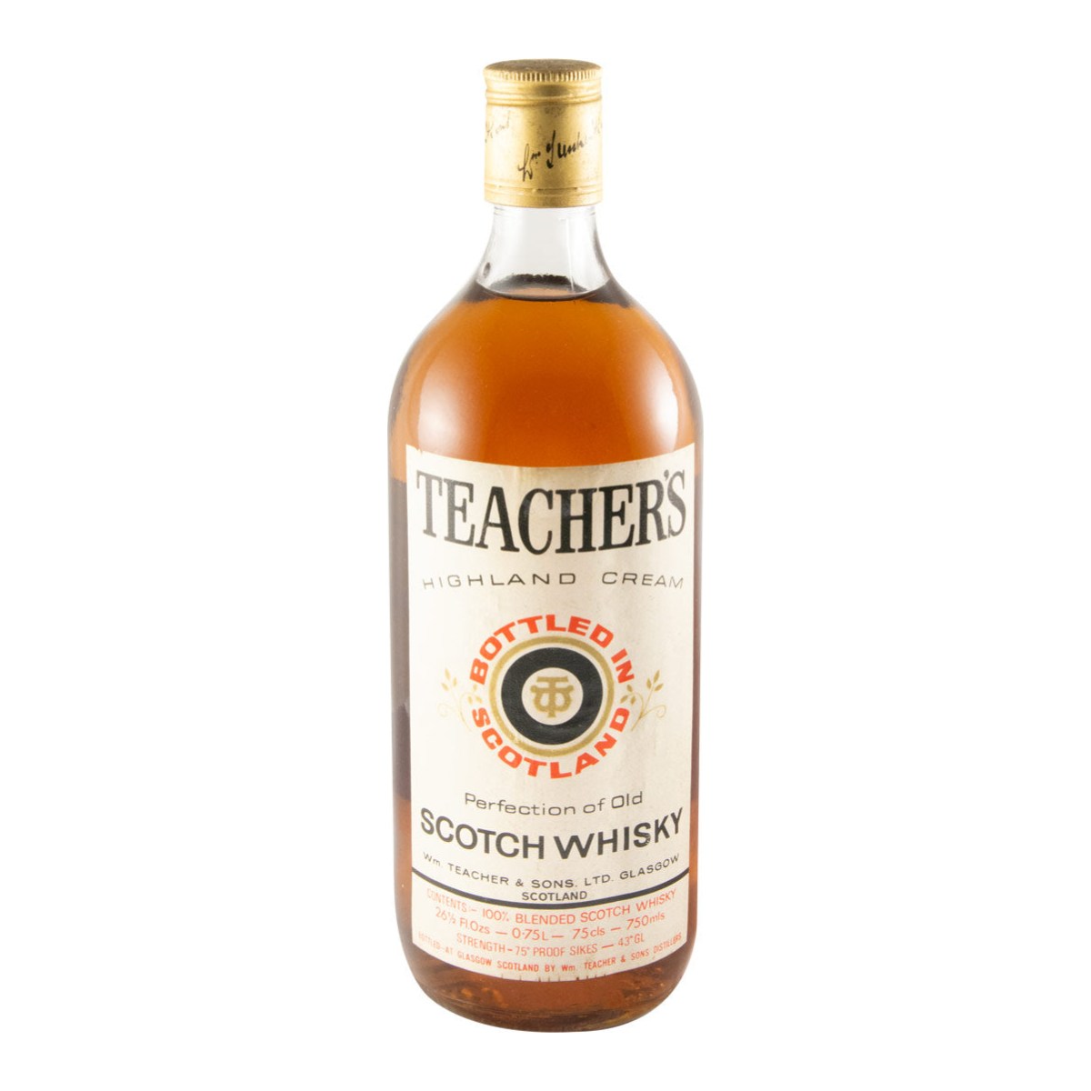 Teacher's 1970s Bottling Blended Scotch Whisky 700ml 43% ABV