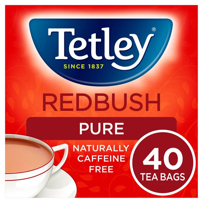 tetley redbush pure 40 tea bags rooibos herbal tea naturally caffeine free british tea