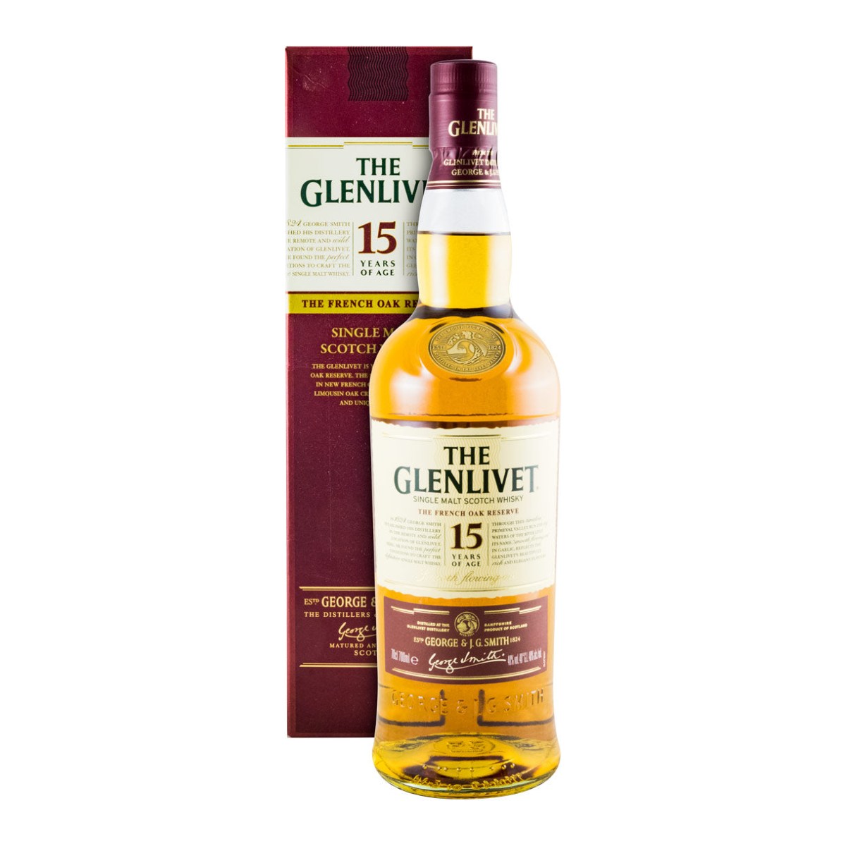 The Glenlivet 15 Year Old French Oak Reserve Single Malt Scotch Whisky 700ml 40% ABV