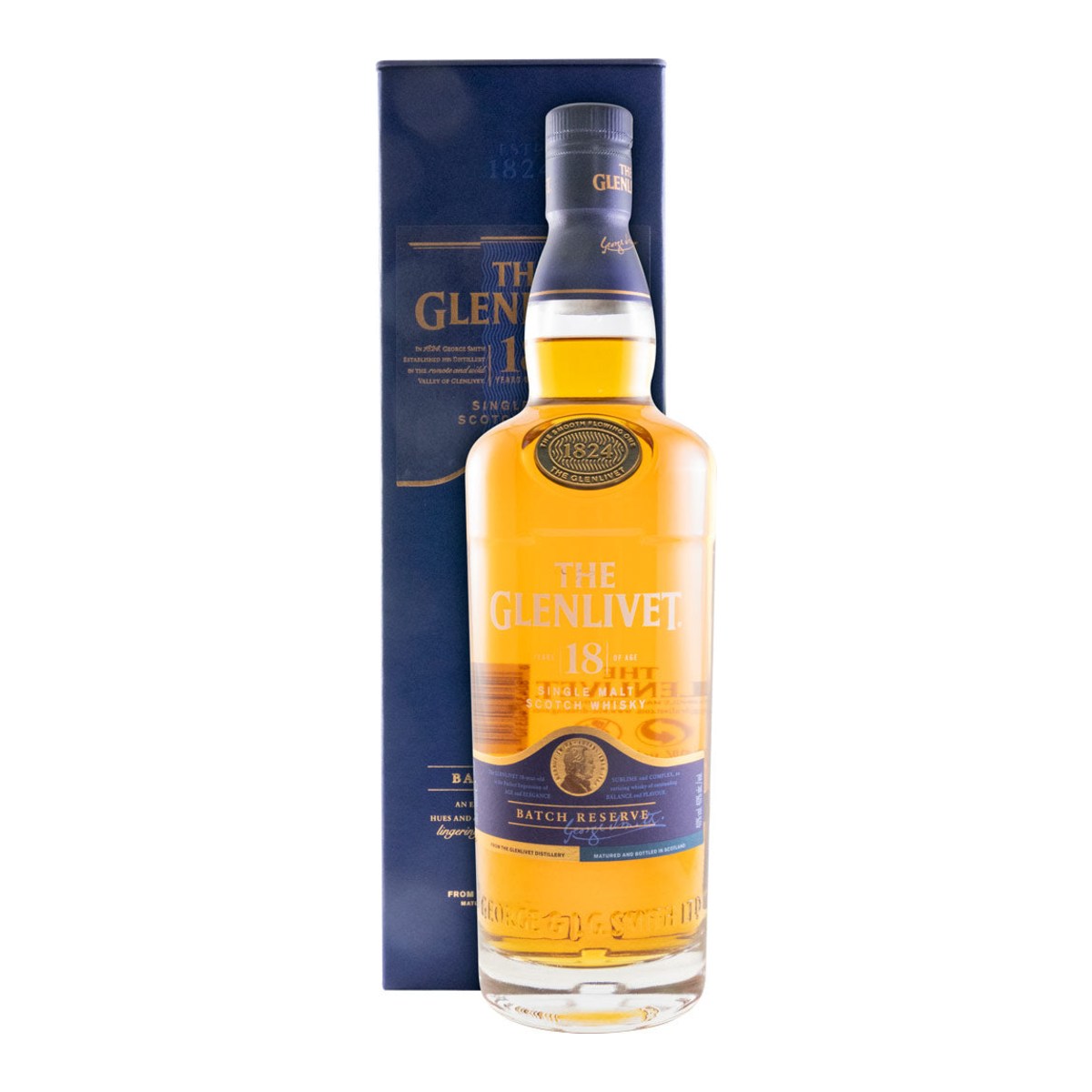 The Glenlivet 18 Year Old Batch Reserve Single Malt Scotch Whisky 700ml 40% ABV