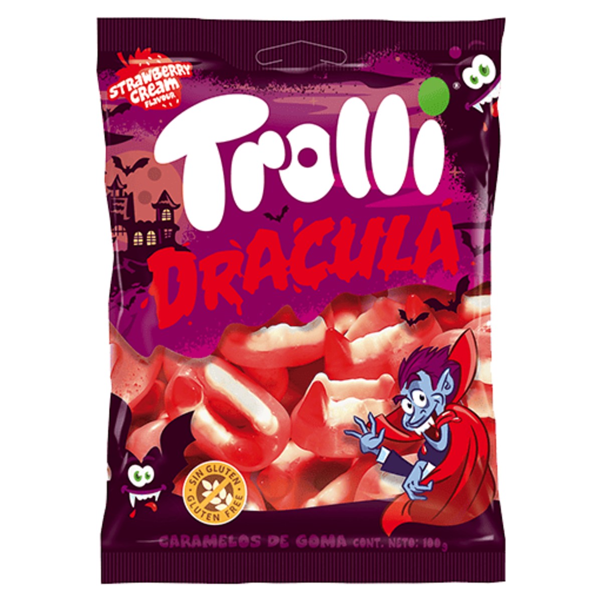 Trolli Dracula Strawberry and Cream Gummies 100g