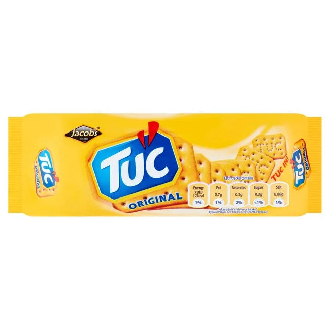 Tuc Original Crackers 100 g – savoury crackers; Crackers Salty and Healthy; South African Products