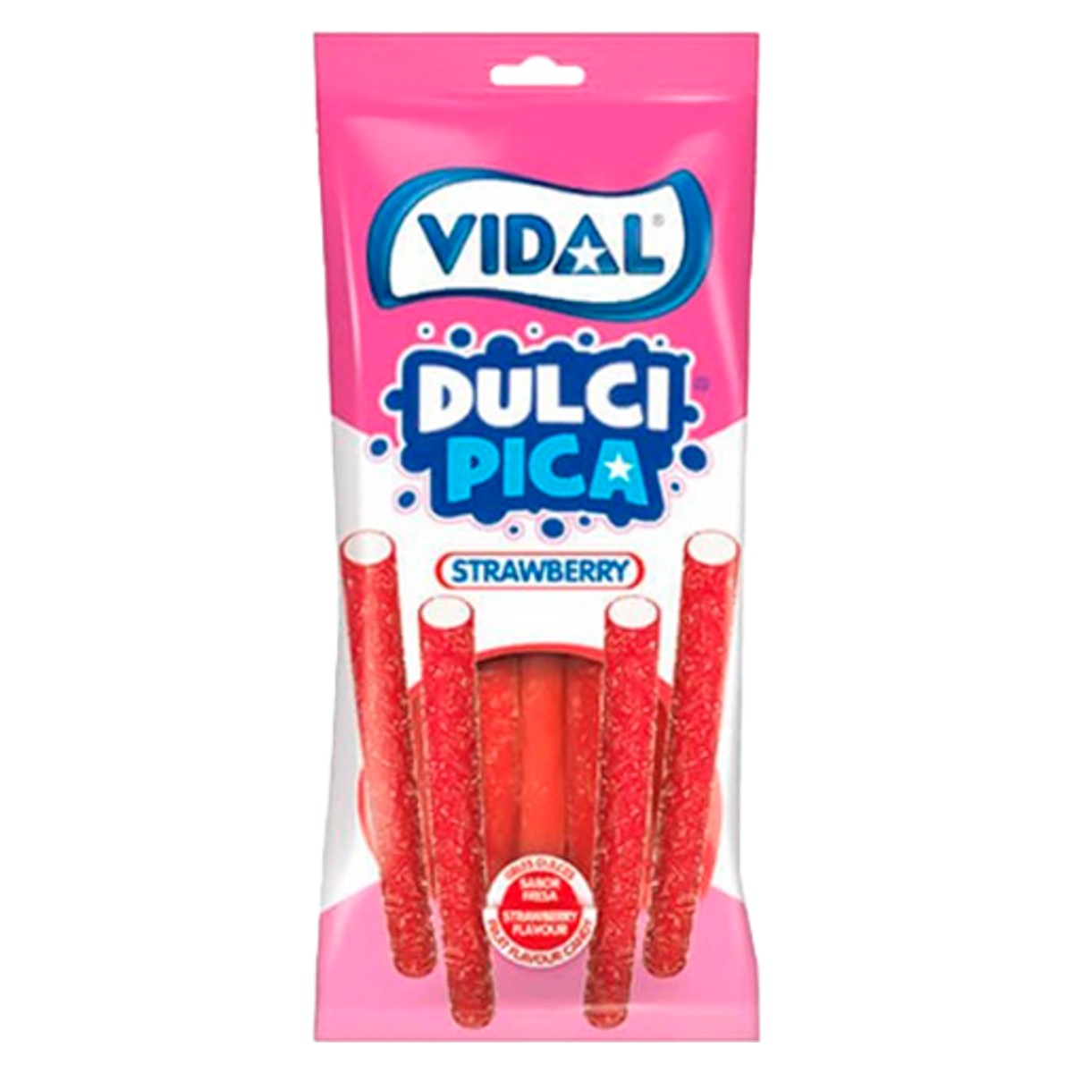 Vidal Dulcipica Sour Strawberry Gummies 90g