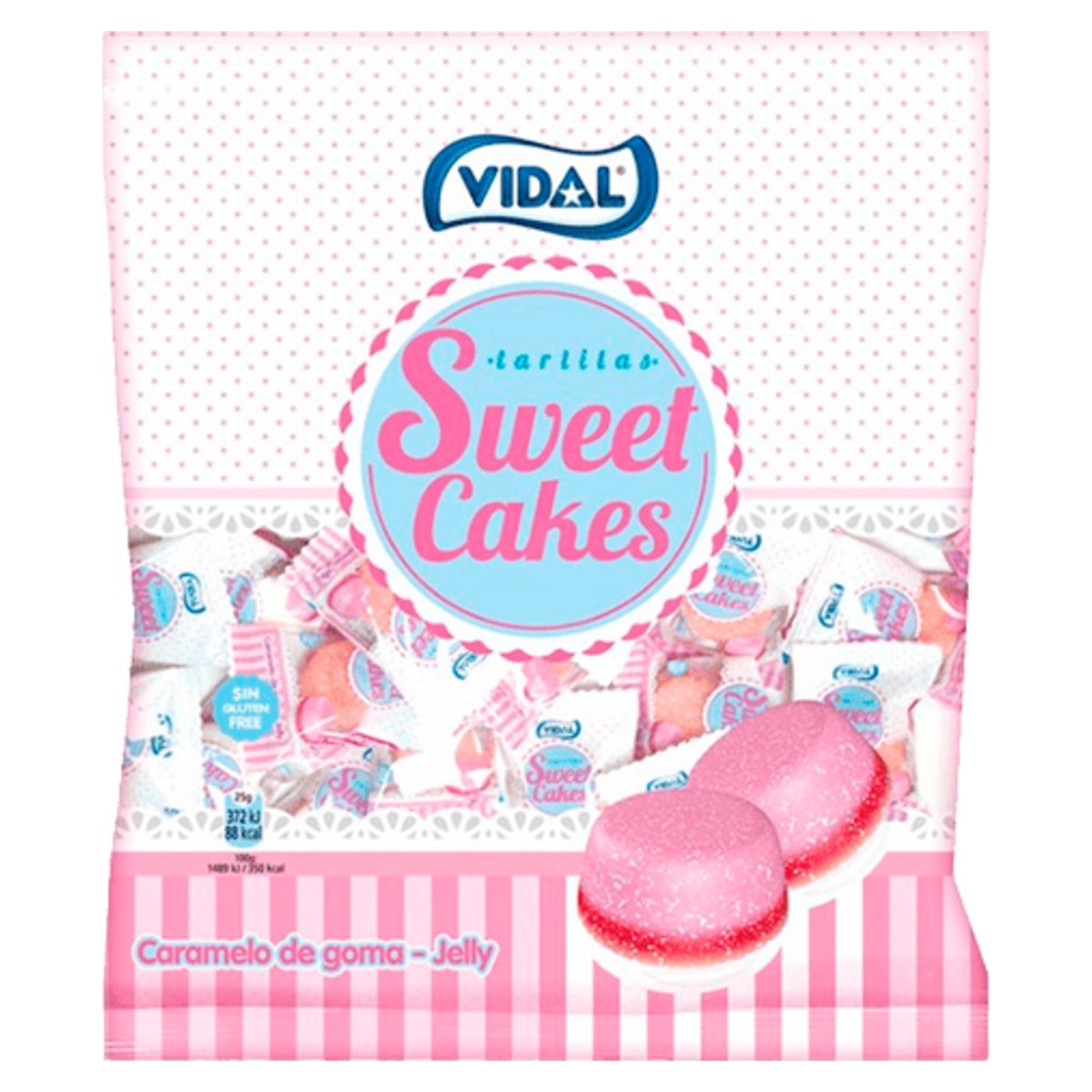 Vidal Sweet Cakes Strawberry and Cream Gummies 80g