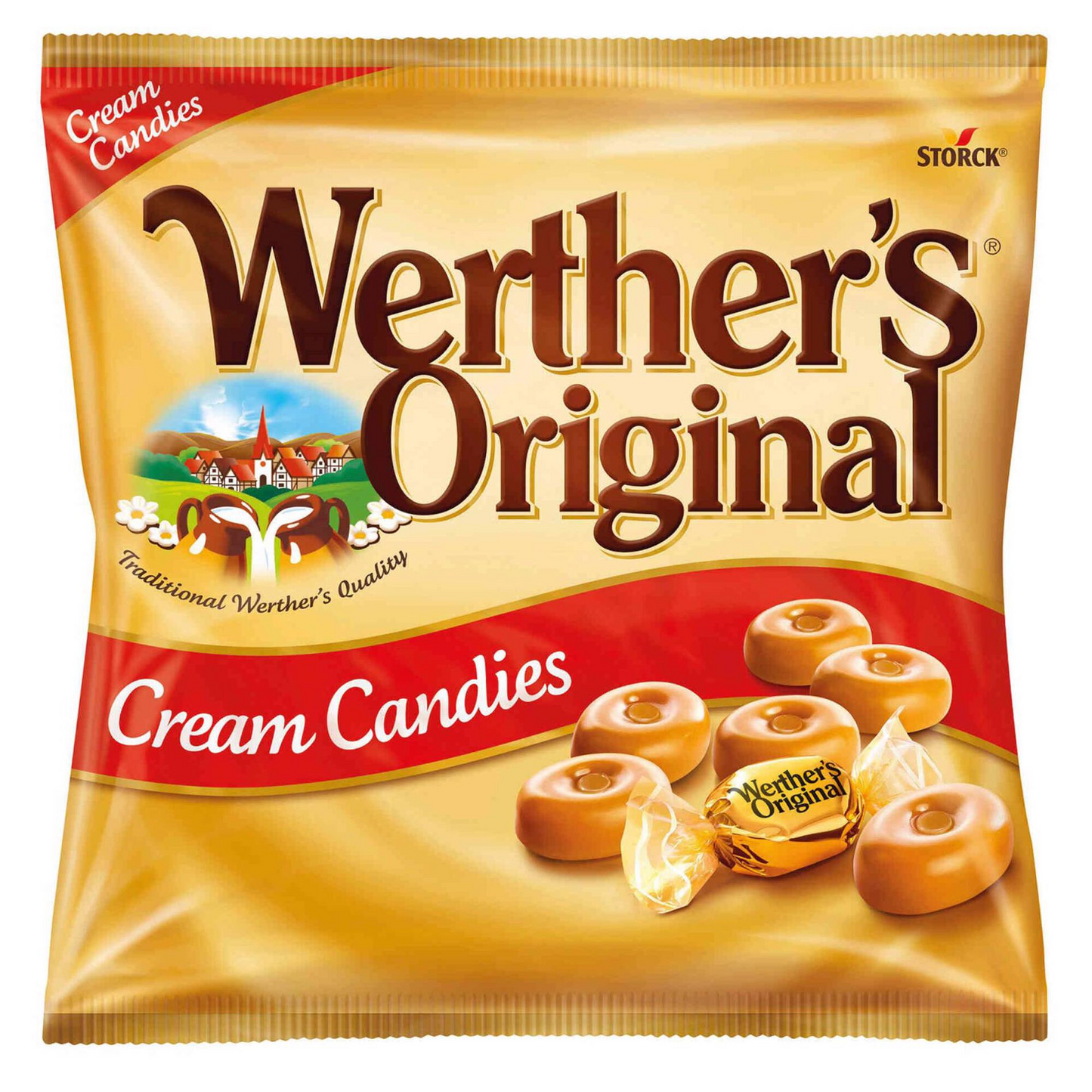 werthers original hard caramel candy 150g buttery caramel boiled sweets classic european confectionery sweet shop candy bag