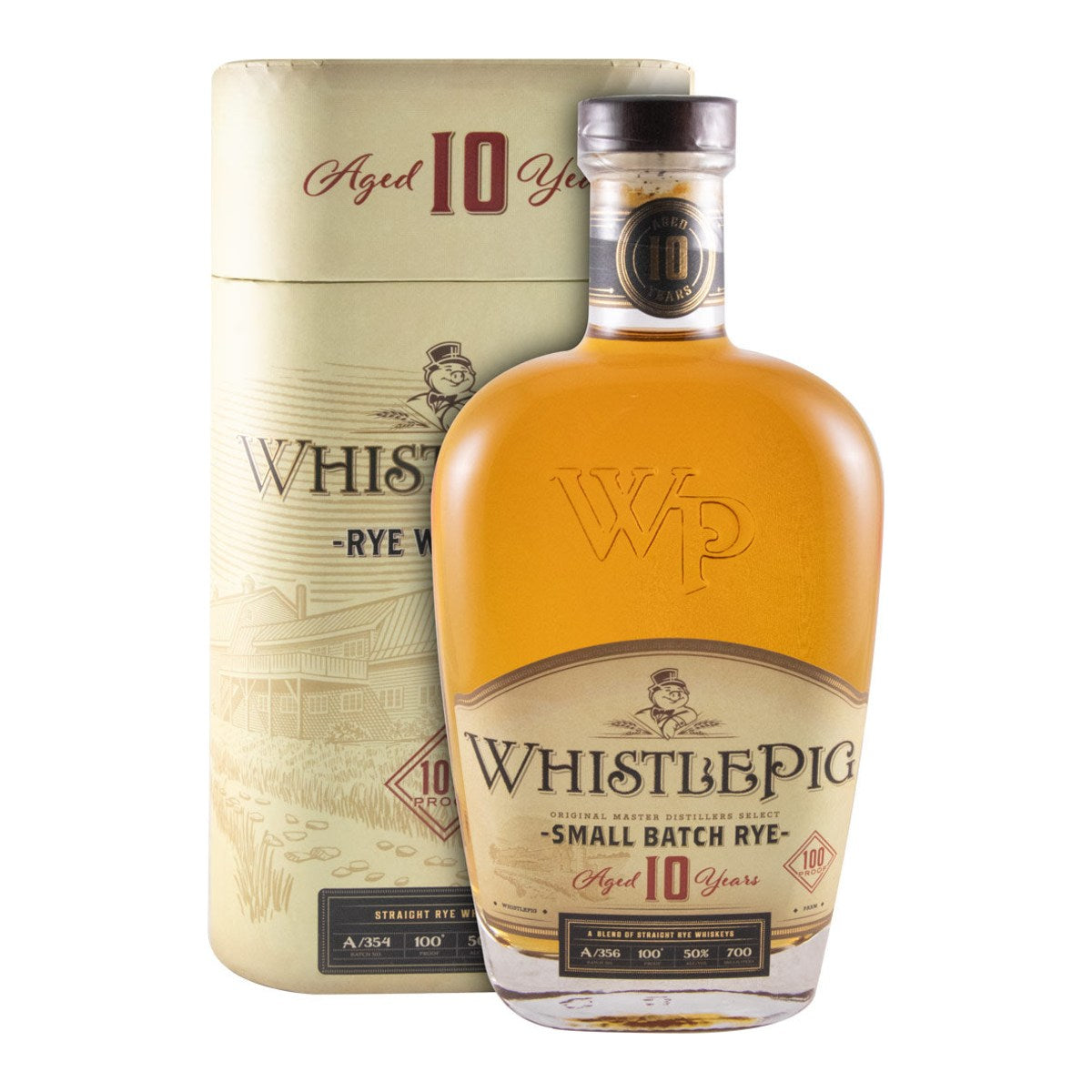 WhistlePig 10 Year Old Small Batch Straight Rye Whiskey 700ml 50% ABV