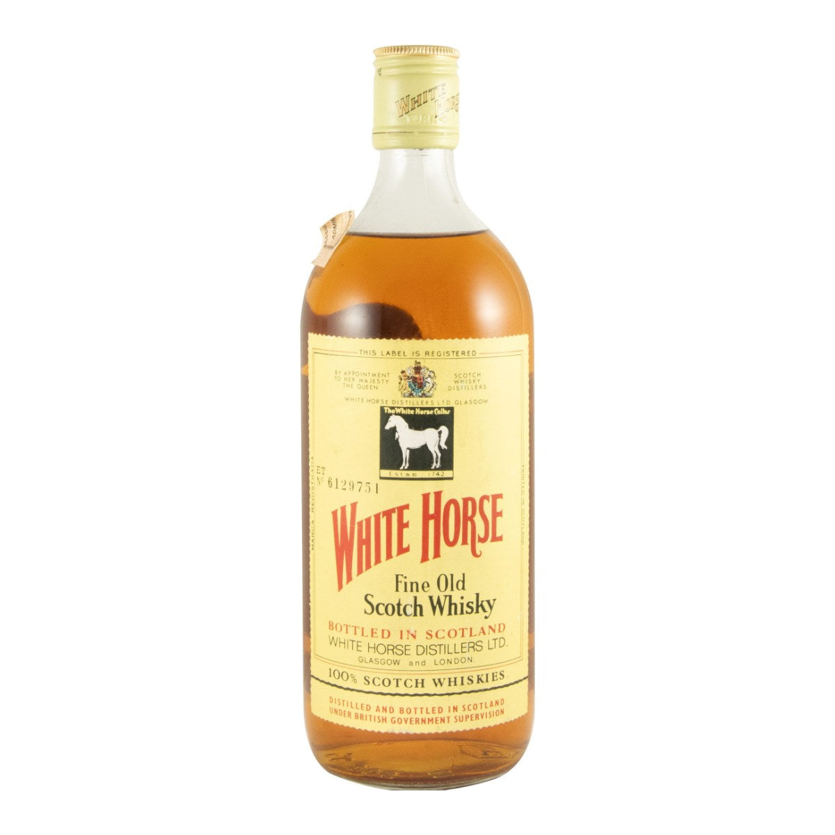White Horse Round Bottle Blended Scotch Whisky 750ml 43% ABV