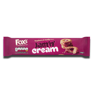 Fox's Jam 'n' Cream Raspberry & Vanilla Flavor 150g