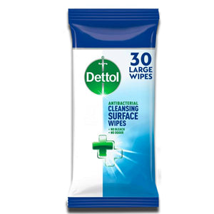 Dettol Anti Bacterial large Wipes Kills 99.9%