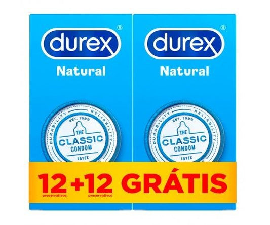 Durex Natural Plus 12 + OFFER 12 Condoms