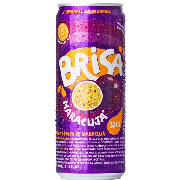 Passion Fruit Sparkling Soda Brisa 330ml