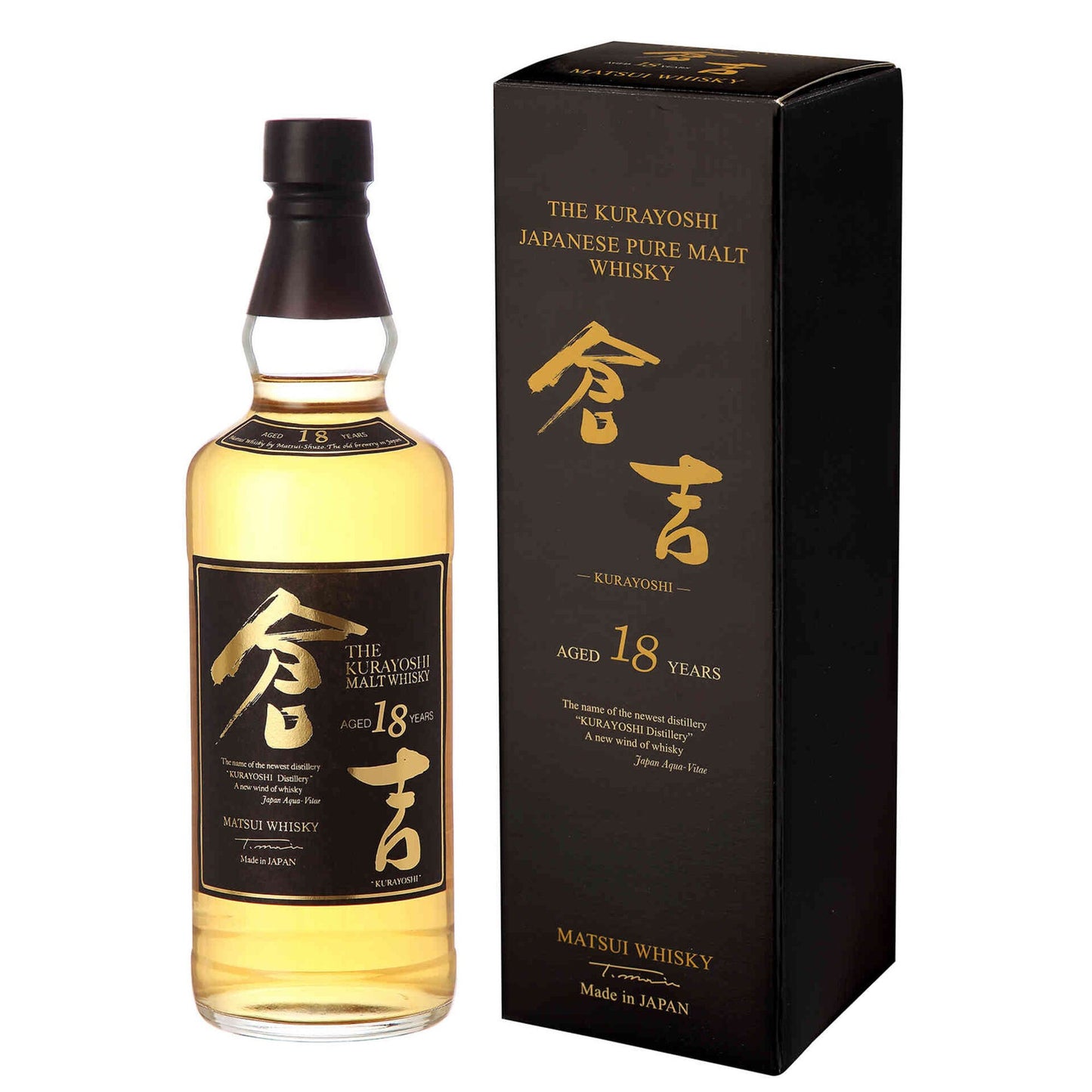 The Kurayoshi Pure Malt Japanese Whiskey 18 Years – 700ml Bottle (50% ABV)